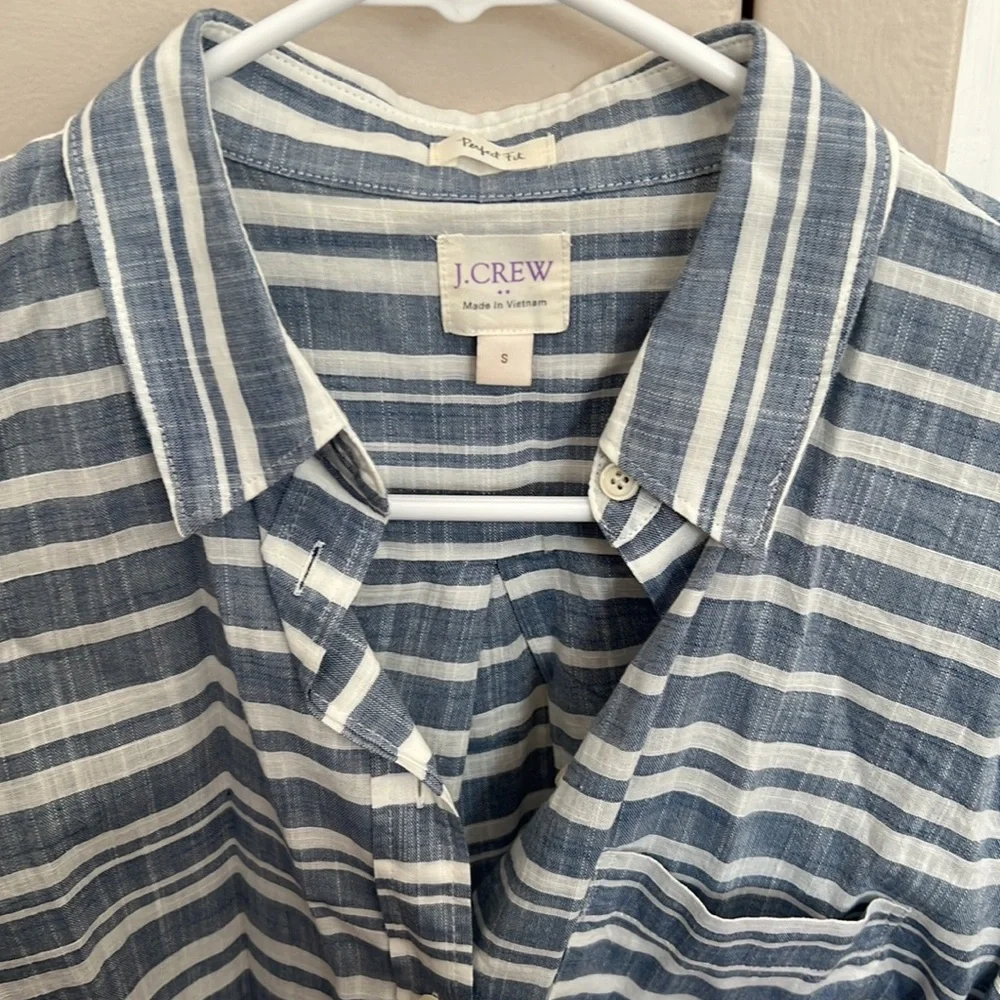J. Crew Striped Button Down - Picture 2 of 4